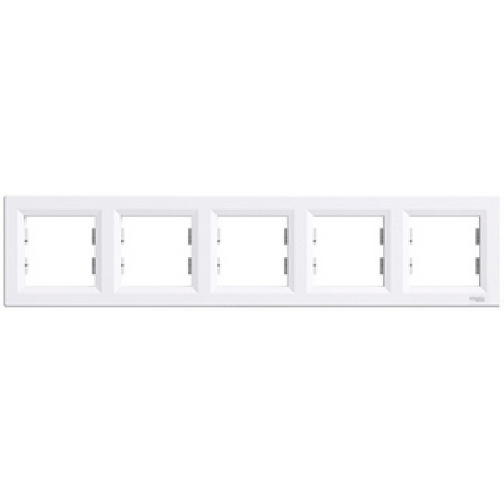 Рамка пятирная Schneider Electric Asfora горизонтальная Белая EPH5800521